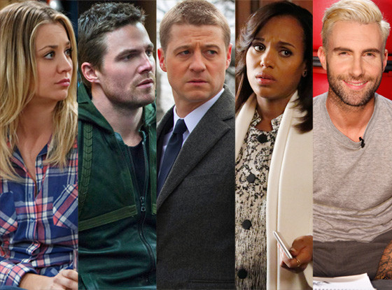 Gotham, Big Bang Theory, Arrow, Scandal, The Voice Gotham, Big Bang Theory, Arrow, Scandal, The Voice